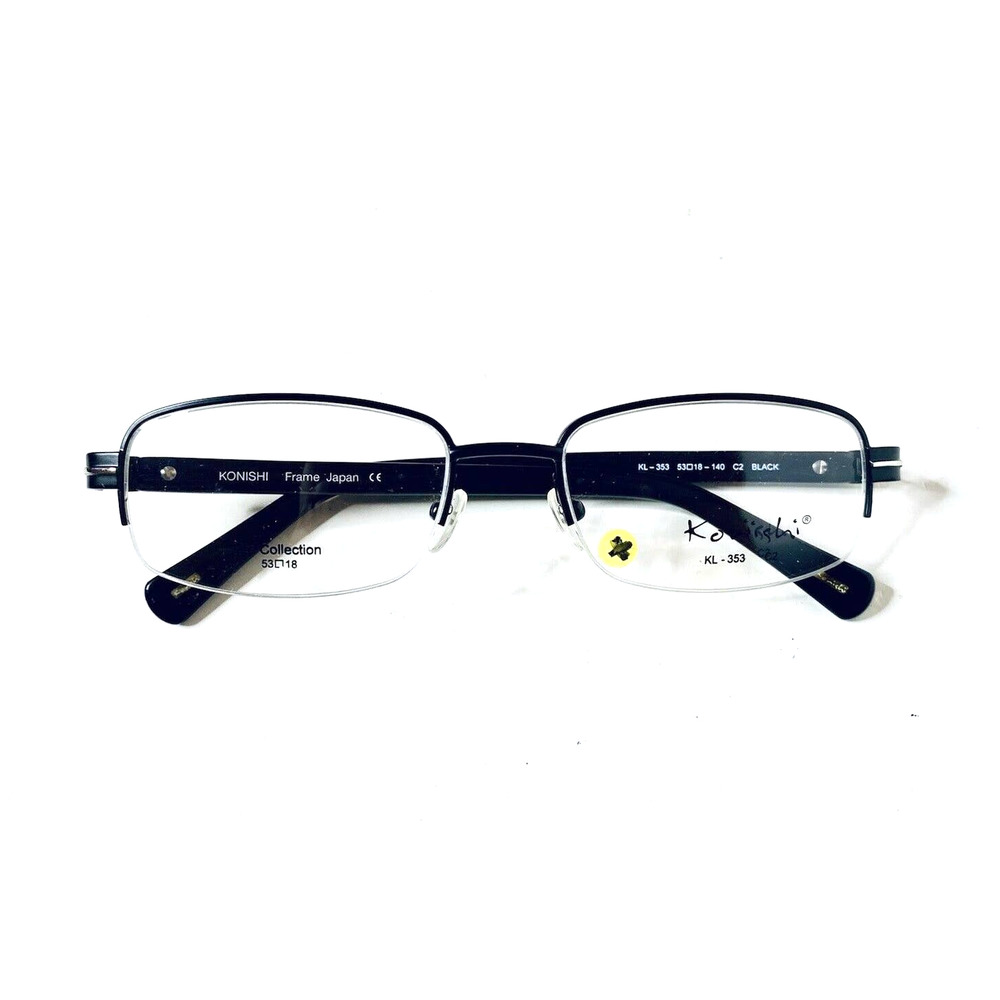 New Konishi Black Rectangular Glasses - image 6